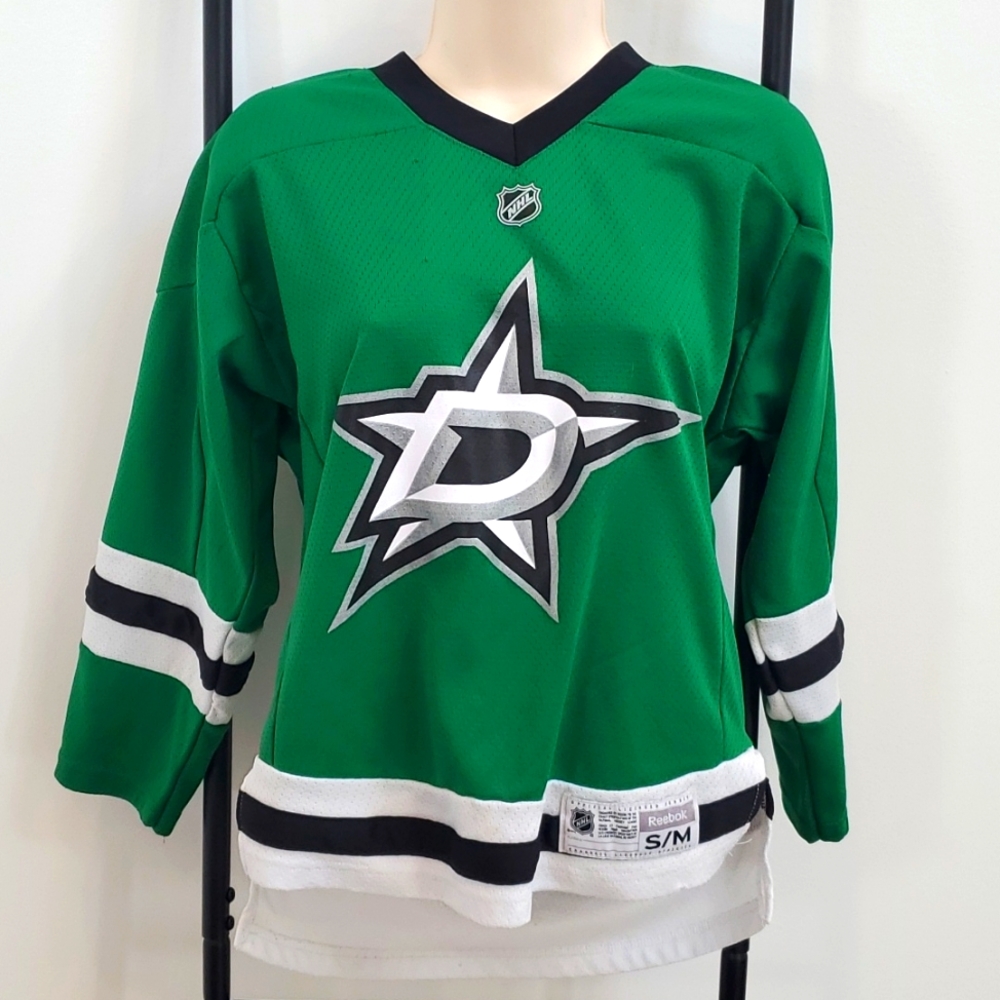 Reebok Youth Dallas Stars Green Home jersey size S/M kids Sports